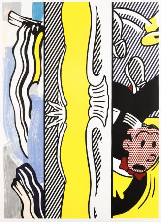 木版 Lichtenstein - Two Paintings (Dagwood)