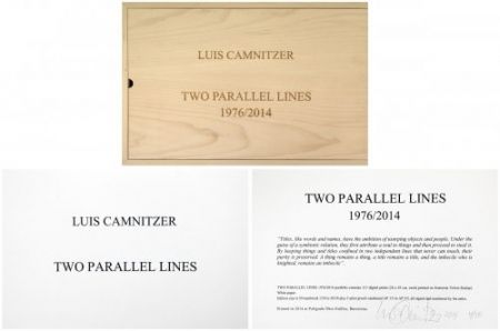 多数の Camnitzer - Two Parallel lines