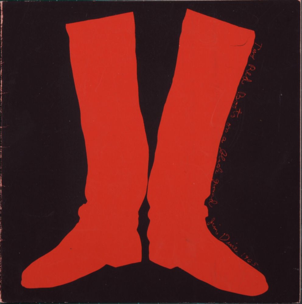シルクスクリーン Dine - Two Red Boots, 1969 (thick gatefold card)