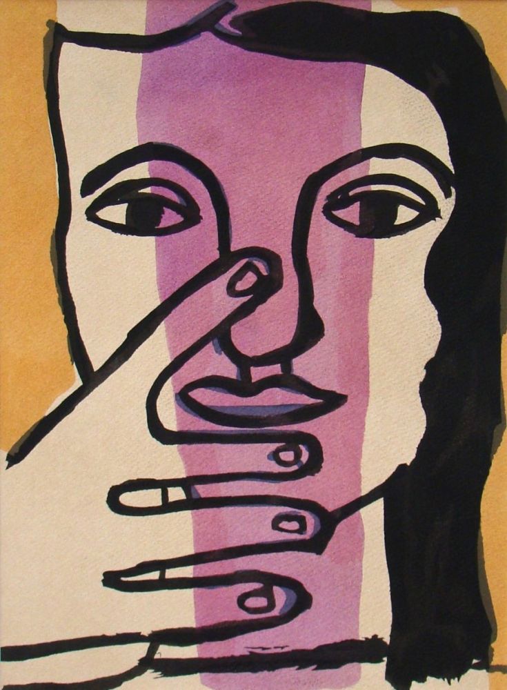 ステンシル Leger - Tété de femme