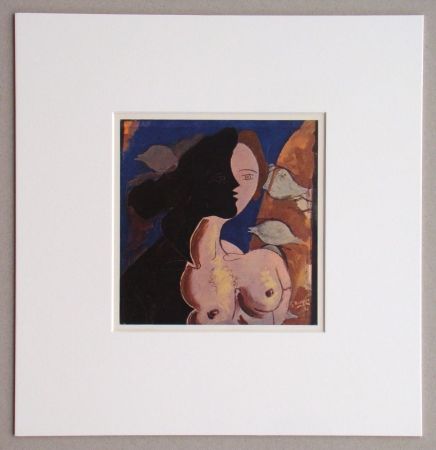 輪転グラビア印刷 Braque (After) - Tête de femme, 1942