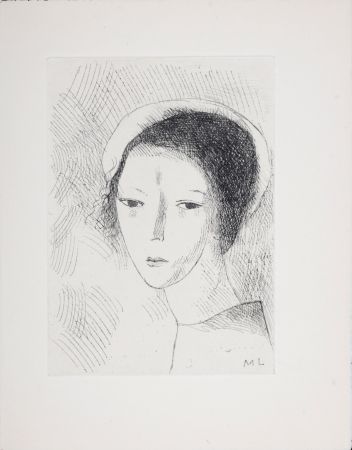彫版 Laurencin - Tête de jeune fille, 1947