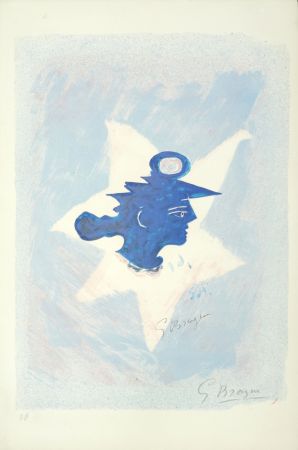 リトグラフ Braque - Tête grecque