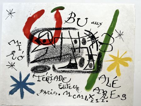 リトグラフ Miró - UBU AUX BALÉARES. 19 lithographies originales signées (1971)