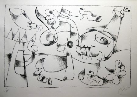 リトグラフ Miró - UBU ROI