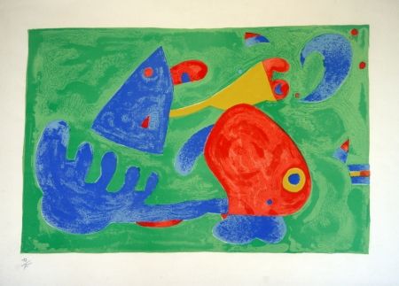 リトグラフ Miró - UBU ROI