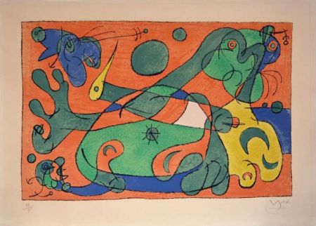 リトグラフ Miró - Ubu roi