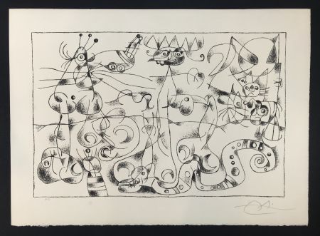 リトグラフ Miró - Ubu Roi (King Ubu ) from 'Suites por Ubu Roi'