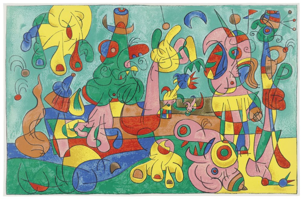 挿絵入り本 Miró - Ubu Roi (with 13 color lithographs by Joan Miró)