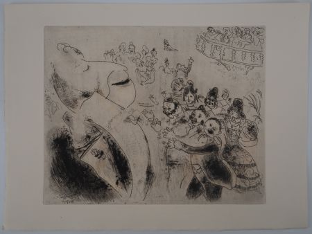 彫版 Chagall - Un jour de bal (Apparition de Tchitchikov au bal)