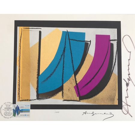 シルクスクリーン Warhol - U.N. Stamp (FS II.185)