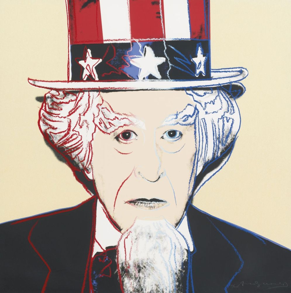 シルクスクリーン Warhol - Uncle Sam (FS II.259)