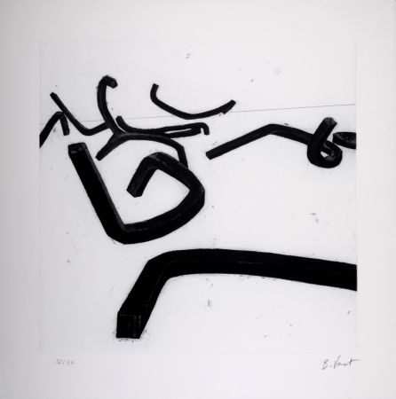 彫版 Venet - Undetermined lines / Line B, c. 1993 - Hand-signed & numbered