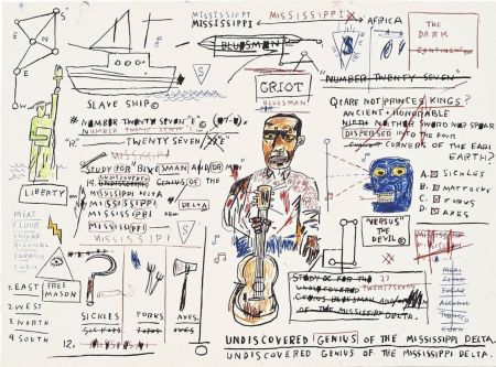 シルクスクリーン Basquiat - Undiscovered Genius