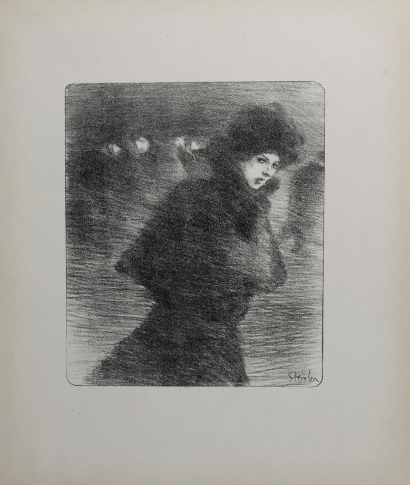 リトグラフ Steinlen - Une femme qui passe, 1896