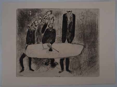 彫版 Chagall - Une réunion de crise (Le conciliabule des fonctionnaires)