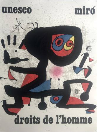 掲示 Miró - Unesco / Droits de l'homme