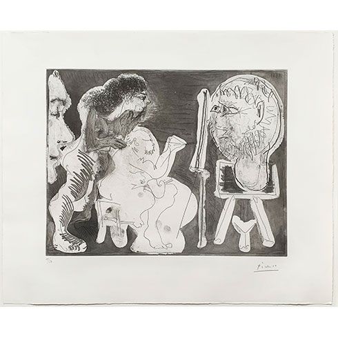 エッチングと　アクチアント Picasso - Untitled