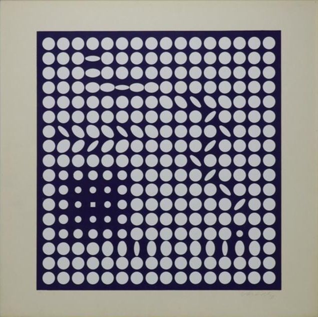 シルクスクリーン Vasarely - Untitled