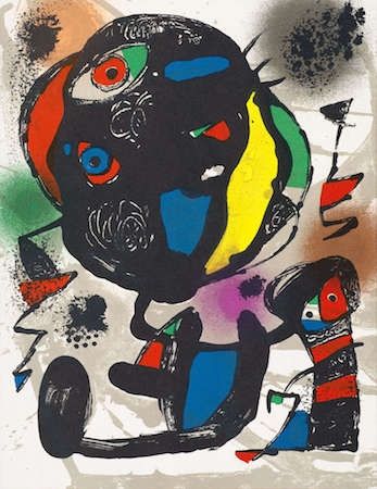 リトグラフ Miró - Untitled