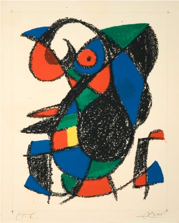 リトグラフ Miró - Untitled-sin título