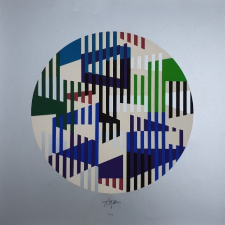 シルクスクリーン Agam - Untitled - Silver