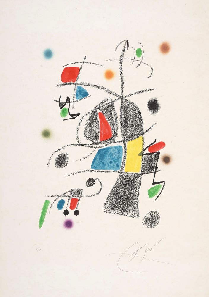 リトグラフ Miró - Untitled 2 from Maravillas con variaciones acrósticas