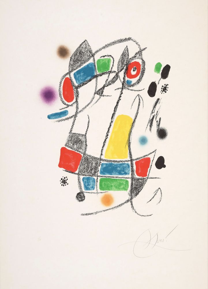 リトグラフ Miró - Untitled 3 from Maravillas con variaciones acrósticas