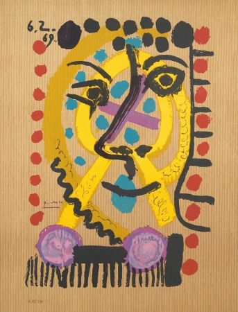 リトグラフ Picasso - Untitled (6.2.69)