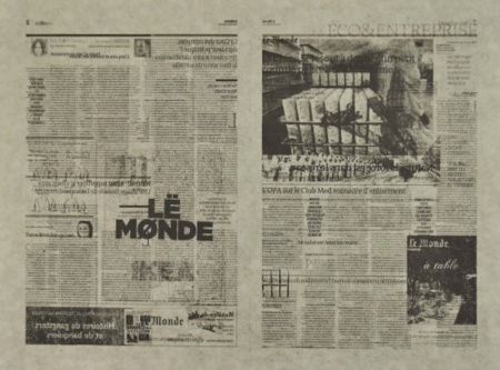 リトグラフ Kassay - Untitled 6/7 (Le Monde)
