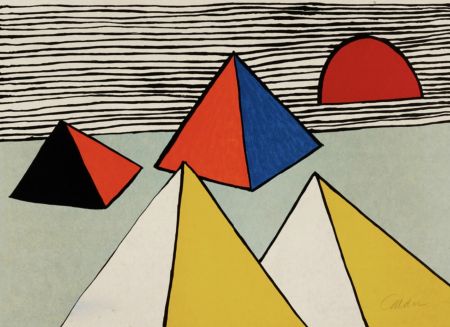 リトグラフ Calder - Untitled (from the La memoire elementaire)