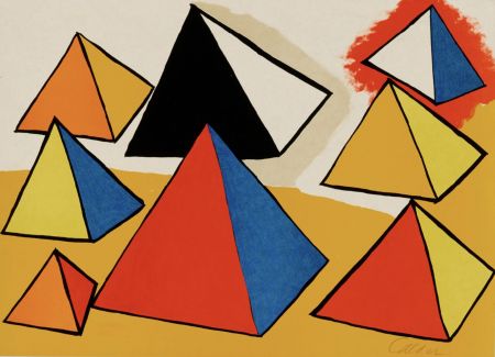 リトグラフ Calder - Untitled (from the La memoire elementaire portfolio)
