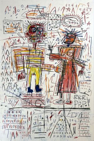 シルクスクリーン Basquiat - Untitled III from The Figure Portfolio
