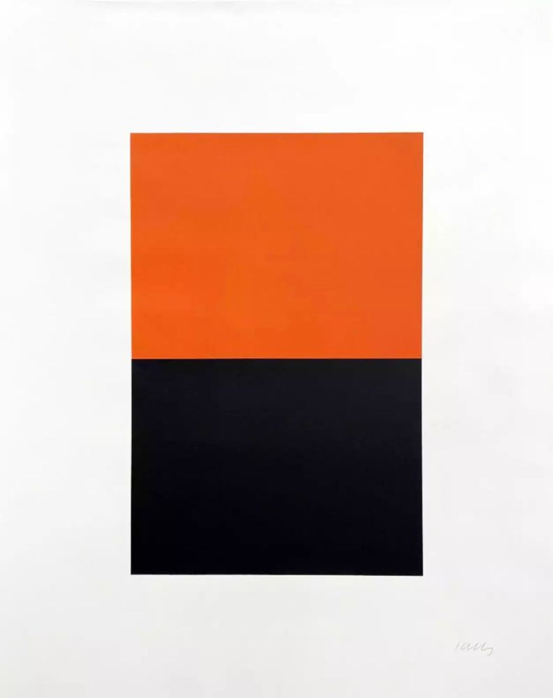 リトグラフ Kelly - Untitled (Orange/Black)