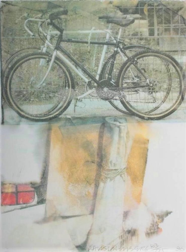 シルクスクリーン Rauschenberg - Untitled (Two Bicycles)