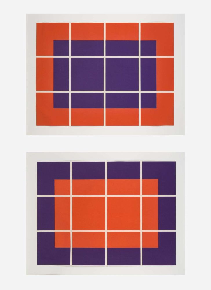 木版 Judd - Untitled, two prints (Schellmann 267-268)