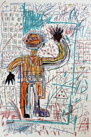 シルクスクリーン Basquiat - Untitled V from The Figure Portfolio