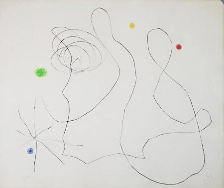 多数の Miró - Untitled X (from Flux de l'Aimant)