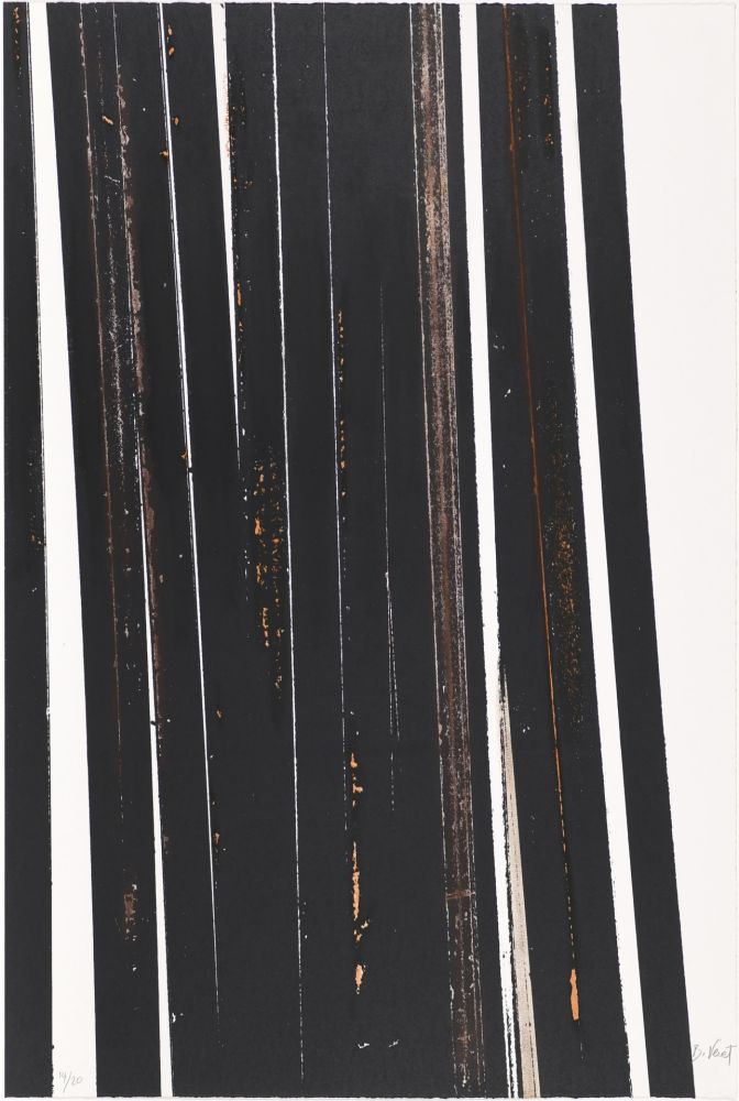 シルクスクリーン Venet - Untitled X (Lignes droites)