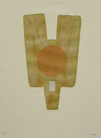エッチング Springer - Untitled (Yellow abstract)