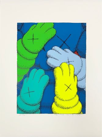 シルクスクリーン Kaws - Urge (3)
