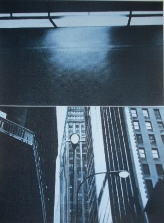 シルクスクリーン Monory - USA 76 - Skyscrapers