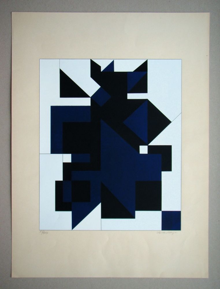 シルクスクリーン Vasarely - Utica