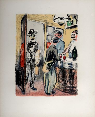 リトグラフ Van Dongen - Utrillo… Litrillo… Deux êtres luttaient en lui, 1949