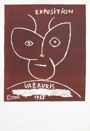 リノリウム彫版 Picasso - Vallauris 55
