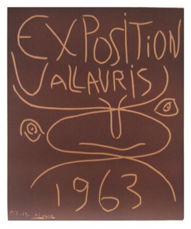 リノリウム彫版 Picasso - Vallauris 63