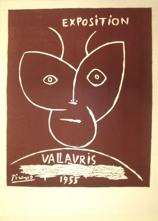 リノリウム彫版 Picasso - Vallauris Exhibition