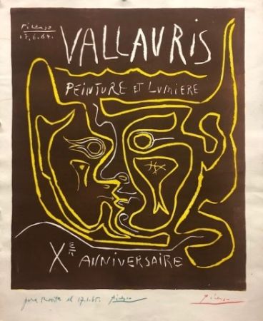 リノリウム彫版 Picasso - Vallauris. Peinture et lumière X Anniversaire