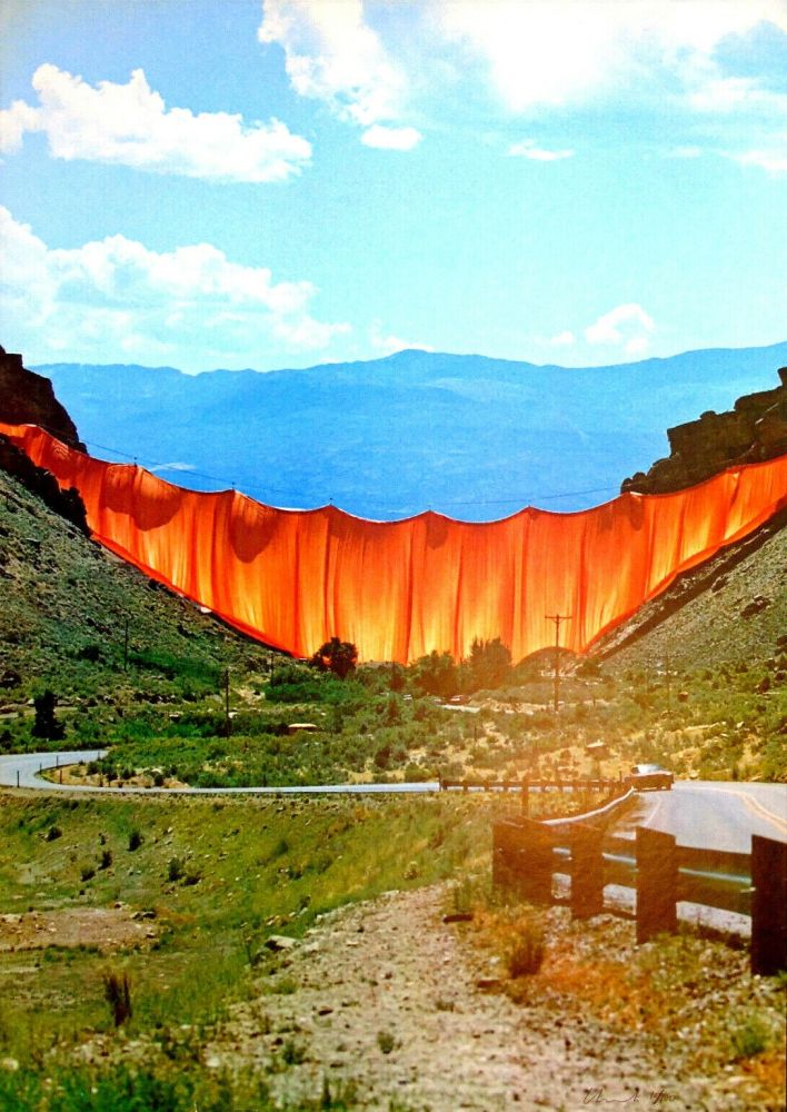 オフセット Christo - Valley curtain, Rifle - Colorado 1-4
