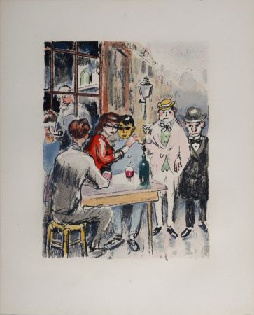 リトグラフ Van Dongen - Van Dongen, Fernande, Picasso, Apollinaire et Max Jacob, 1949